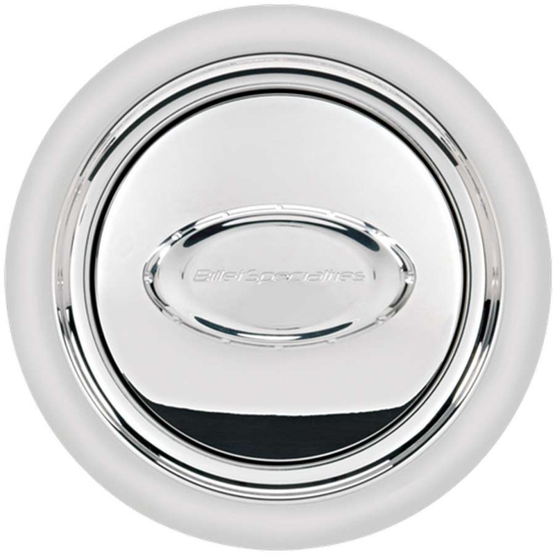 Billet Specialties Horn Button Smooth Polished w/Logo