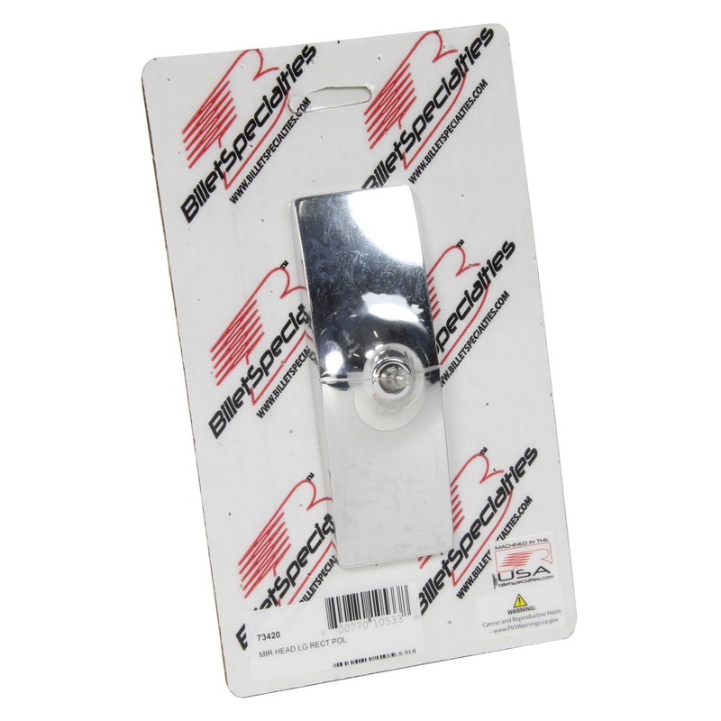 Billet Specialties Mirror Large Rectangle Polished