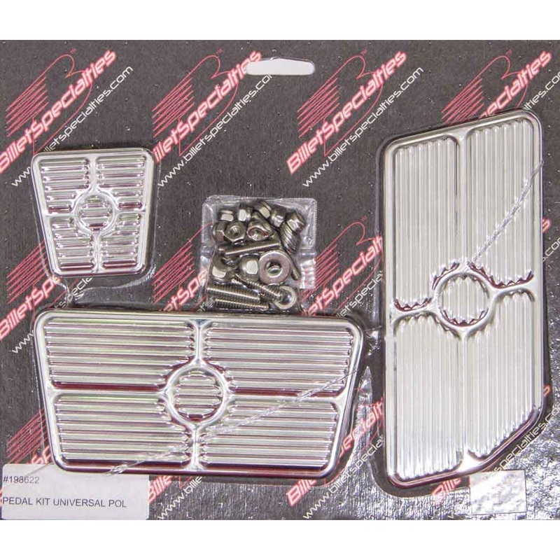 Billet Specialties Pedal Kit Universal Grooved Polished
