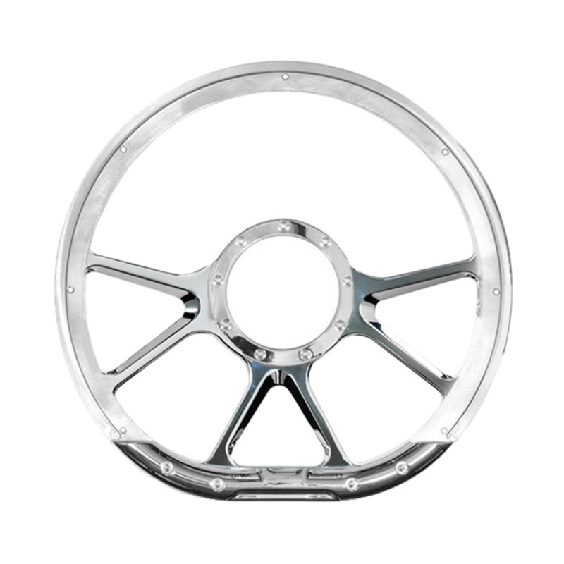 Billet Specialties Steering Wheel 14 D-Shape Prism Polished