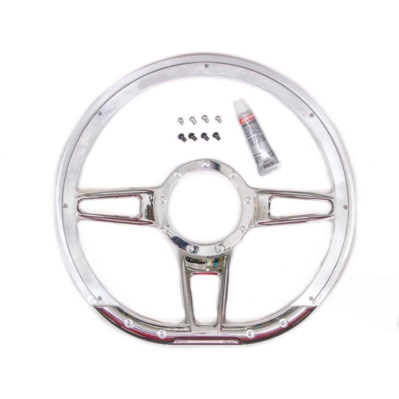 Billet Specialties Steering Wheel Formula D-Shape 14 Polished