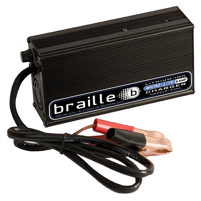 Braille Lithium Battery Charger 6amp Micro-Lite 1236L