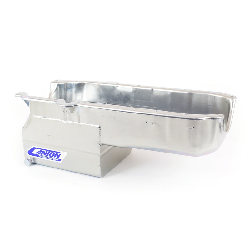 Canton 13-080T Drag Race Oil Pan SBC 6qt w/1pc Rear Main