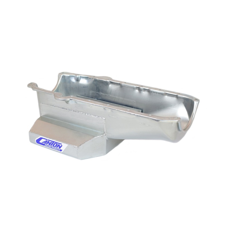 Canton 15-240T Road Race Oil Pan 1pc Rear Main SBC Vette