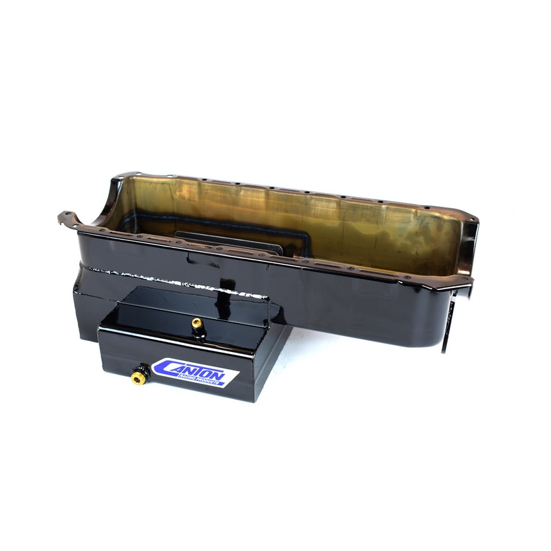 Canton 18-360 Marine Oil Pan 10qt T-Sump 2pc Rear Main BBC