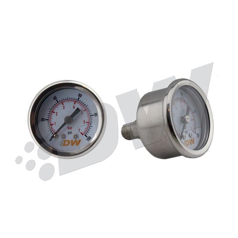 DeatschWerks 6-01-G Fuel Pressure Gauge 0-100 psi 1.5