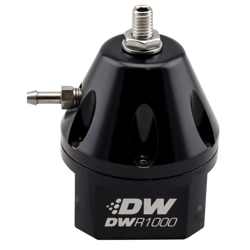 DeatschWerks 6-1000-FRB Fuel Pressure Regulator Adjustable  Black Finish