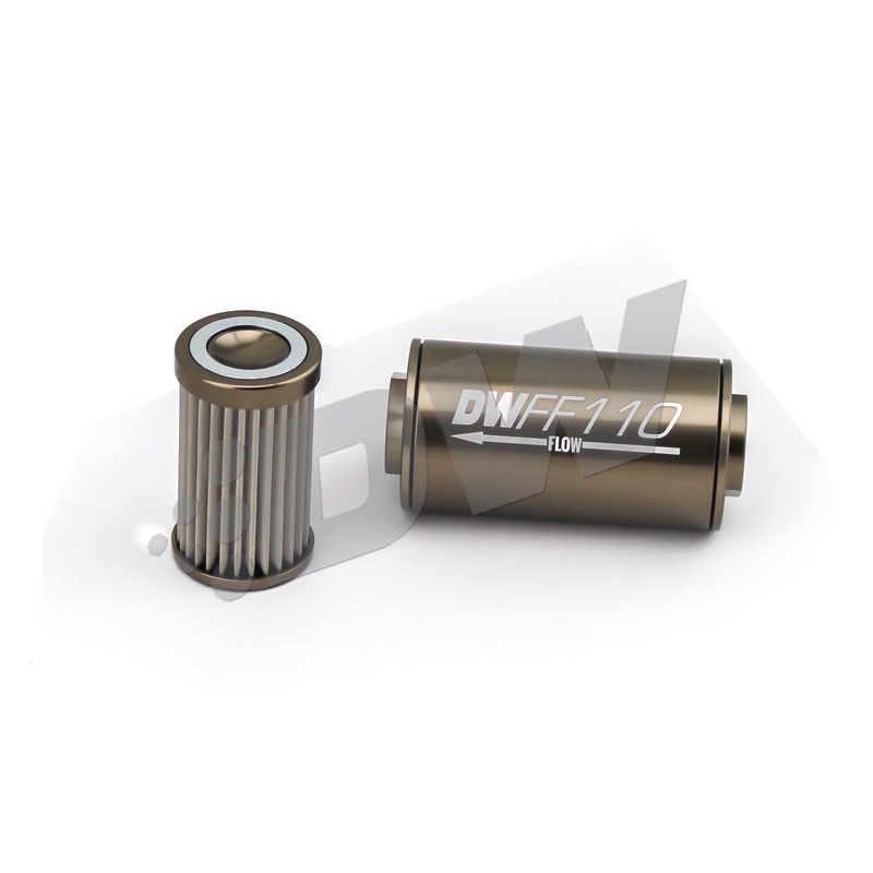 DeatschWerks 8-03-110-010K Fuel Filter 8an Female ORB Ports 110mm Length