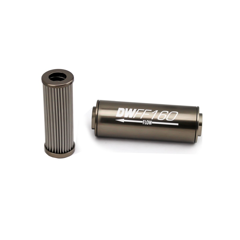 DeatschWerks 8-03-160-010K Fuel Filter 8an Female ORB Ports 160mm