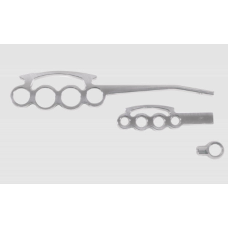 Ididit 2500300030 Billet Lever Kit Brushed Aluminum Grip Style