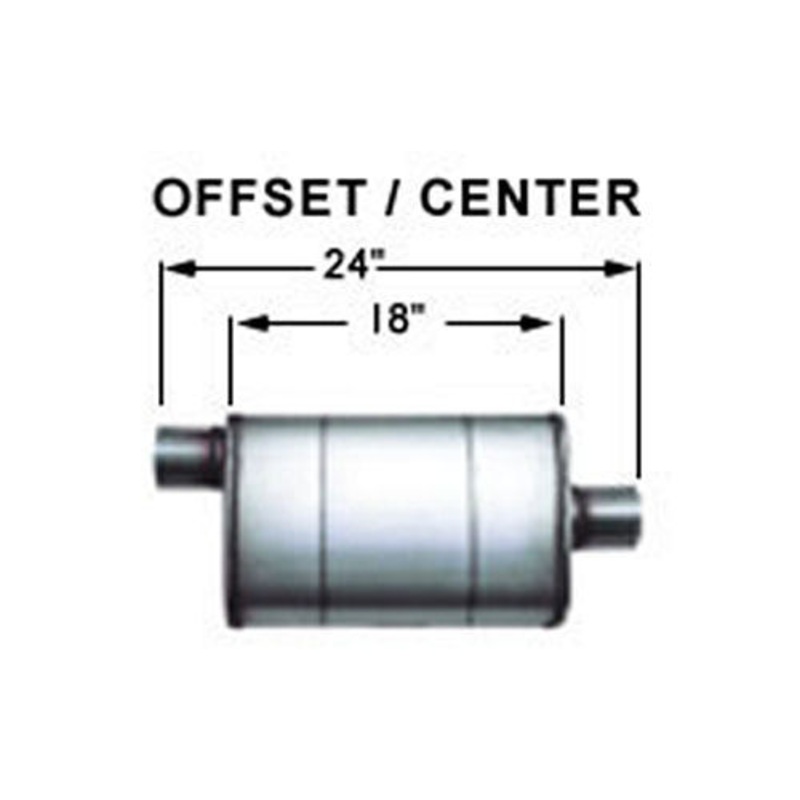 MagnaFlow 13259 Muffler 3 Center In/Offset Out