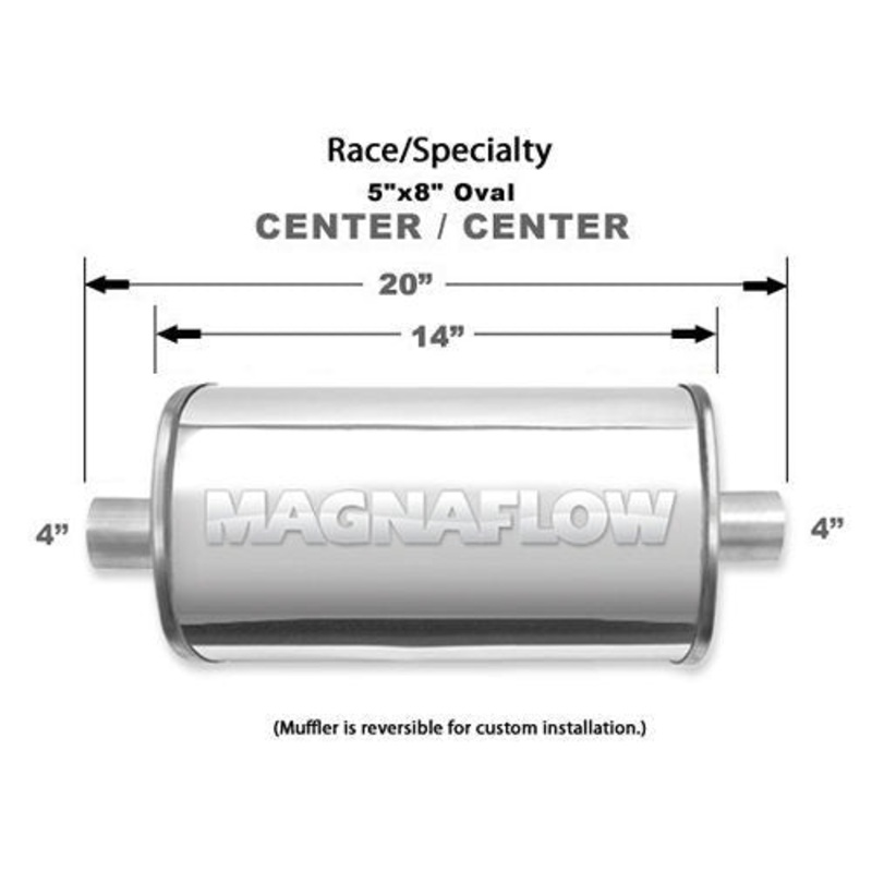 MagnaFlow 14153 Race Muffler 4 In/Out