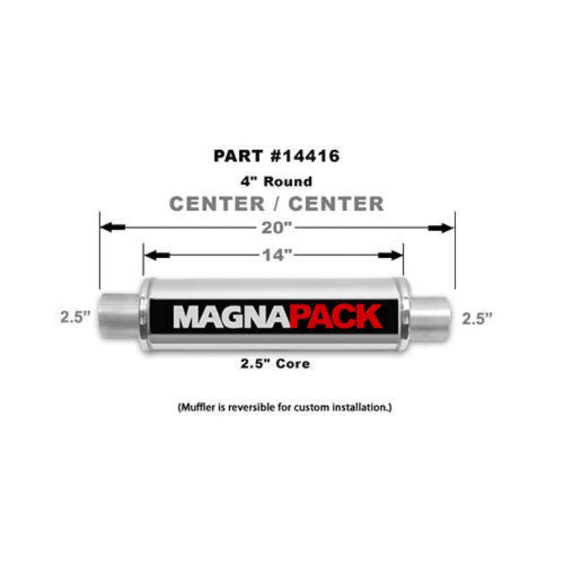 MagnaFlow 14416 Bullet Muffler 2.5 In/Out