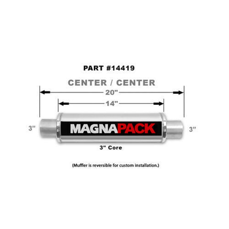 MagnaFlow 14419 Bullet Muffler 3 In/Out