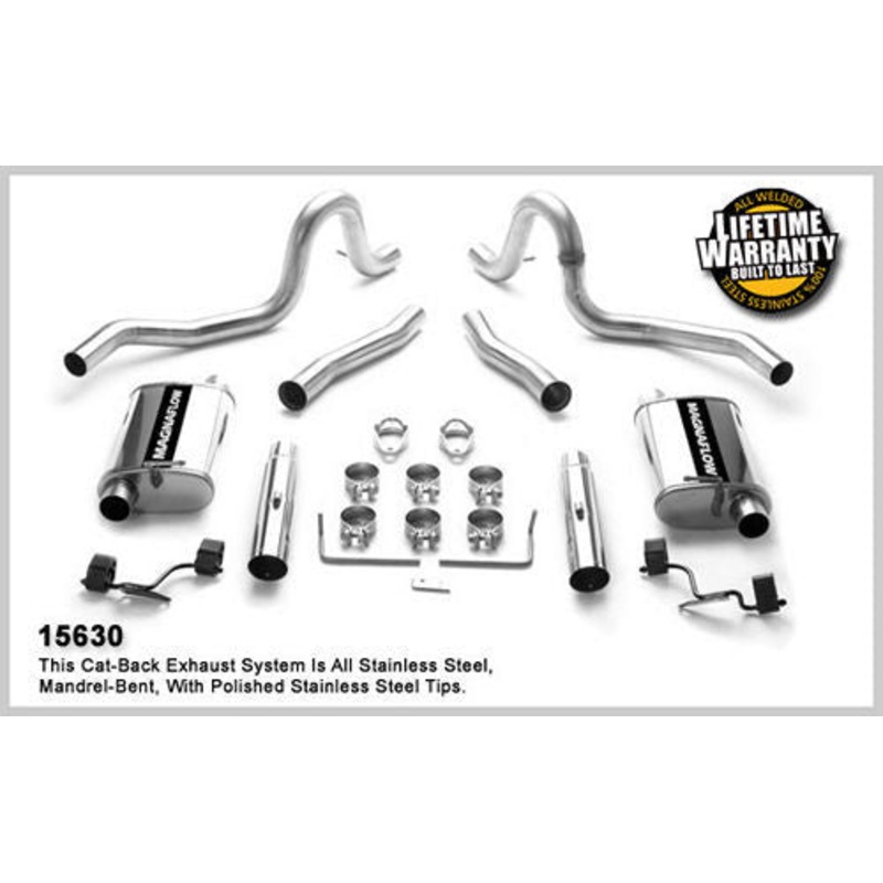 MagnaFlow 15630 87-93 Mustang LX 5.0L Cat-Back Exhaust System