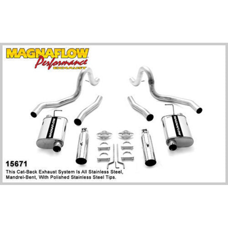 MagnaFlow 15671 99-04 Mustang GT 4.6L Cat-Back Exhaust System