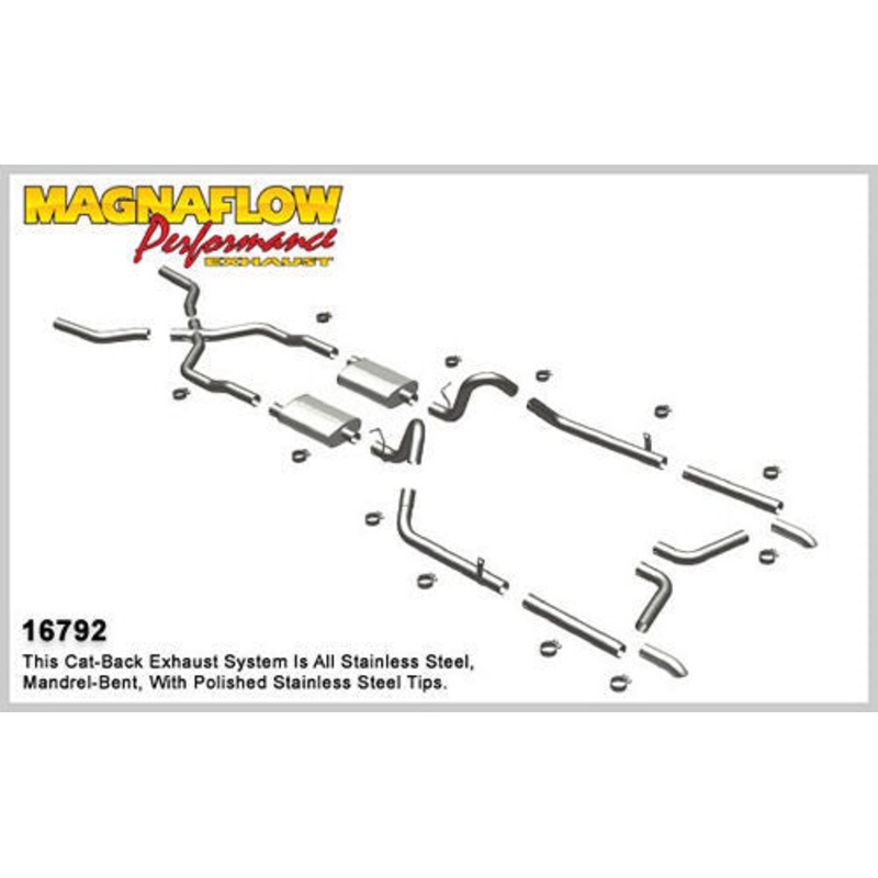 MagnaFlow 16792 55-57 Chevy Bel Air Crossmember-Back Exhaust System