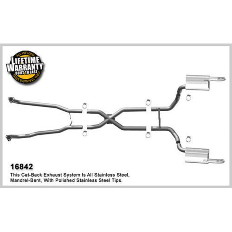 MagnaFlow 16842 68-73 Corvette 5.7L Cat-Back Exhaust System