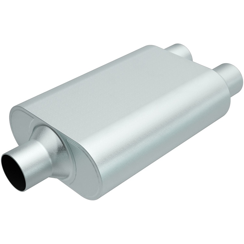 MagnaFlow R20402 Rumble Aluminized Muffler 3 Center/Dual 2.5 Out