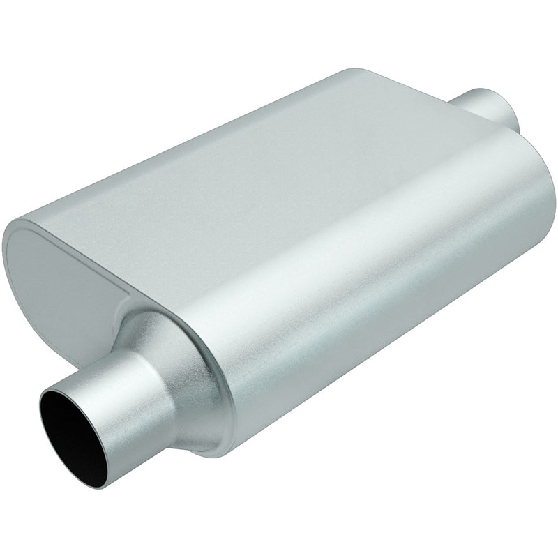 MagnaFlow R23041 Rumble Aluminized Muffler 3 Offset In/Center Out