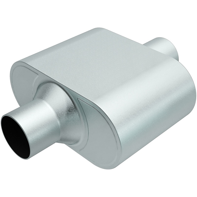 MagnaFlow R27428 Rumble Aluminized Muffler 3 Center In/Out