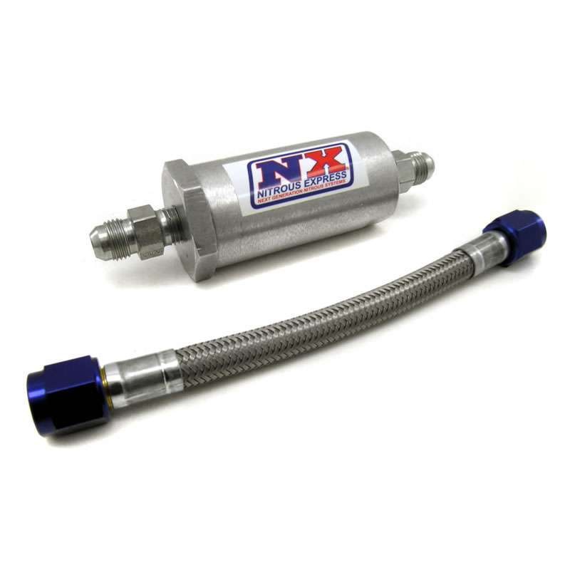 Nitrous Express 15607 D-4 Pure-Flo Filter & 7 Stainless Hose