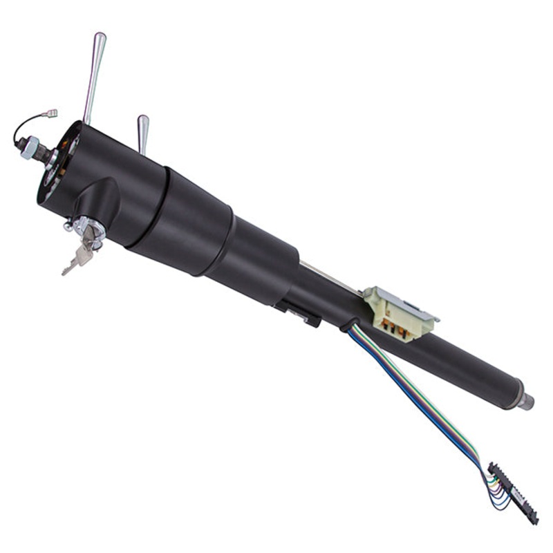 Flaming River FR30019BK Steering Column Floorshift Black 79-86 Jeep CJ