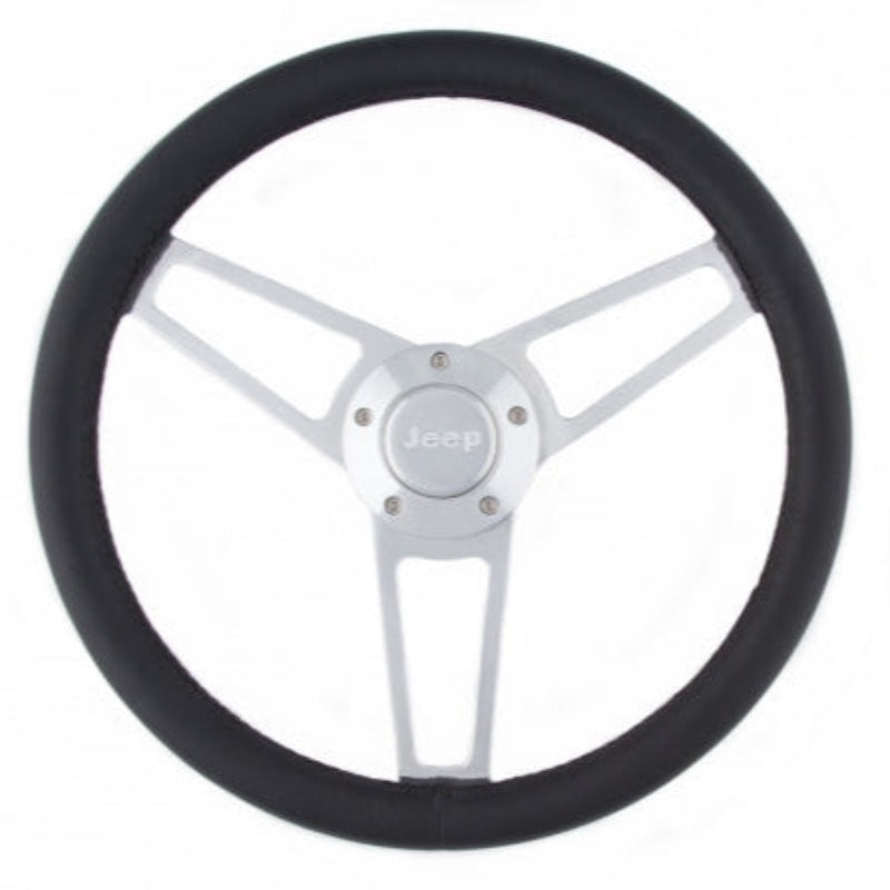 Grant 1904 Billet Series Leather Steering Wheel Jeep Logo