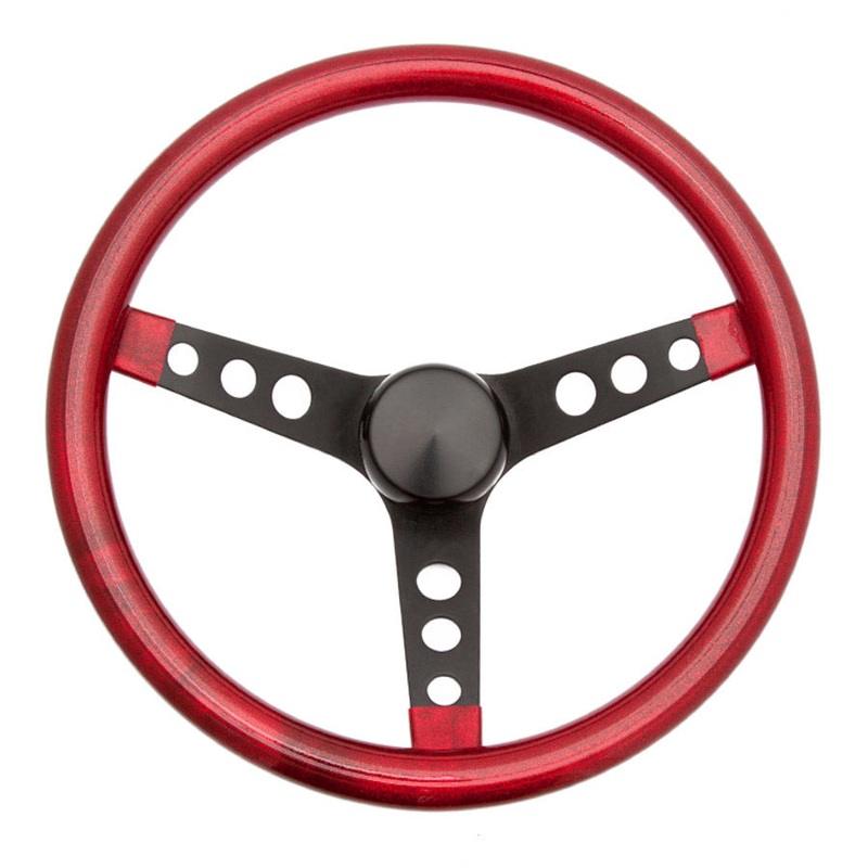 Grant Metal Flake Steering Wheel, Red/Black 13.5