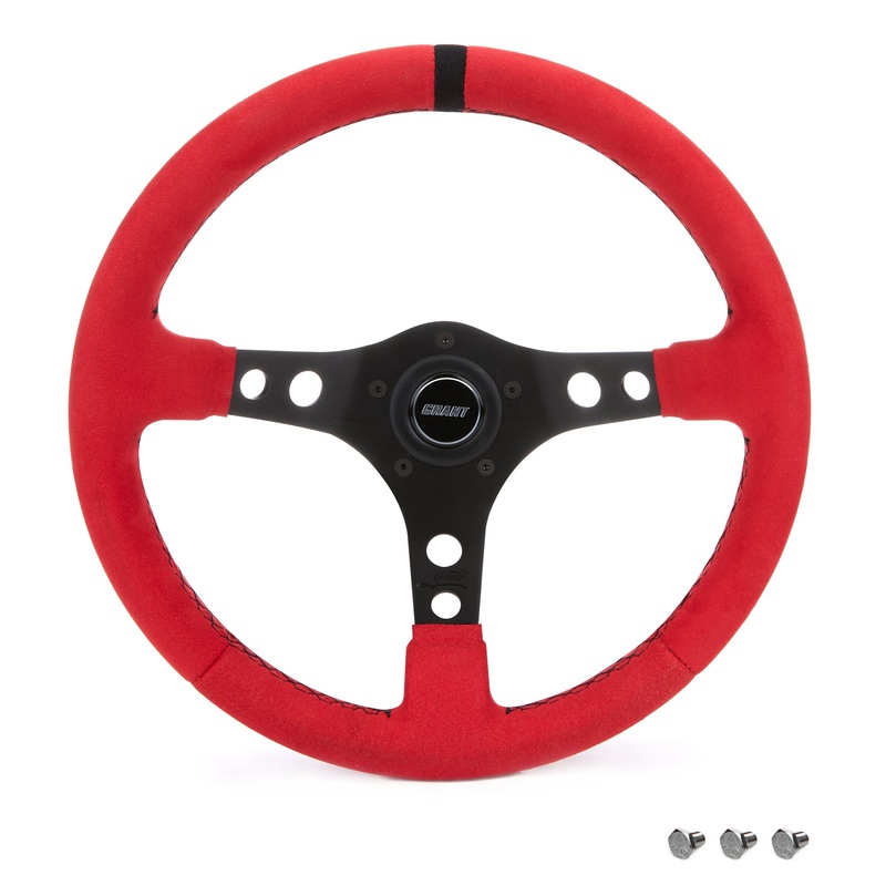 Grant 8515 Ultrasuede Steering Wheel Race Red