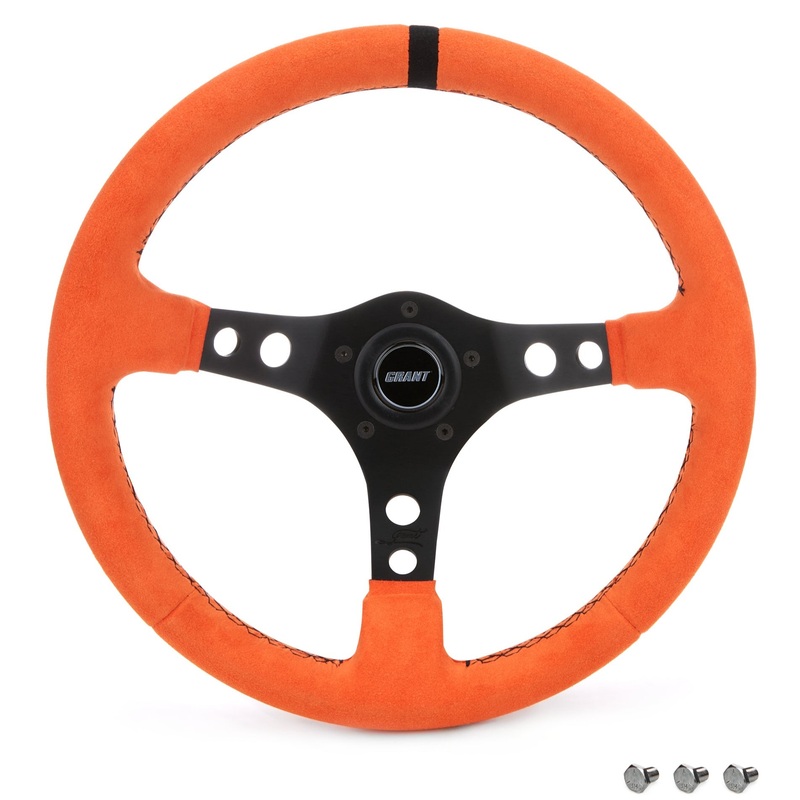 Grant 8519 Ultrasuede Steering Wheel Race Orange