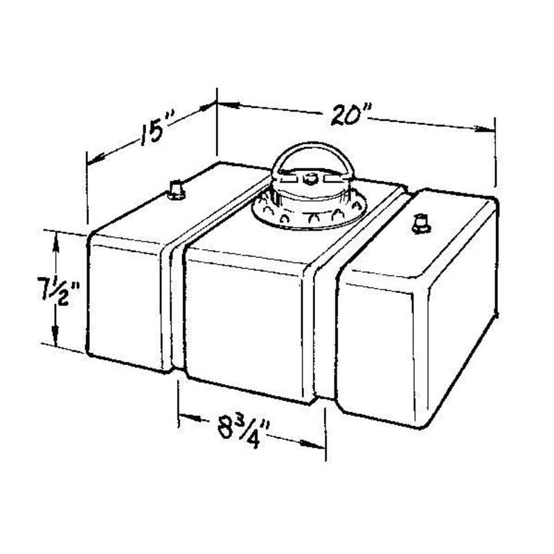 JAZ Circle Track Fuel Cell 8-Gallon 200-008-01