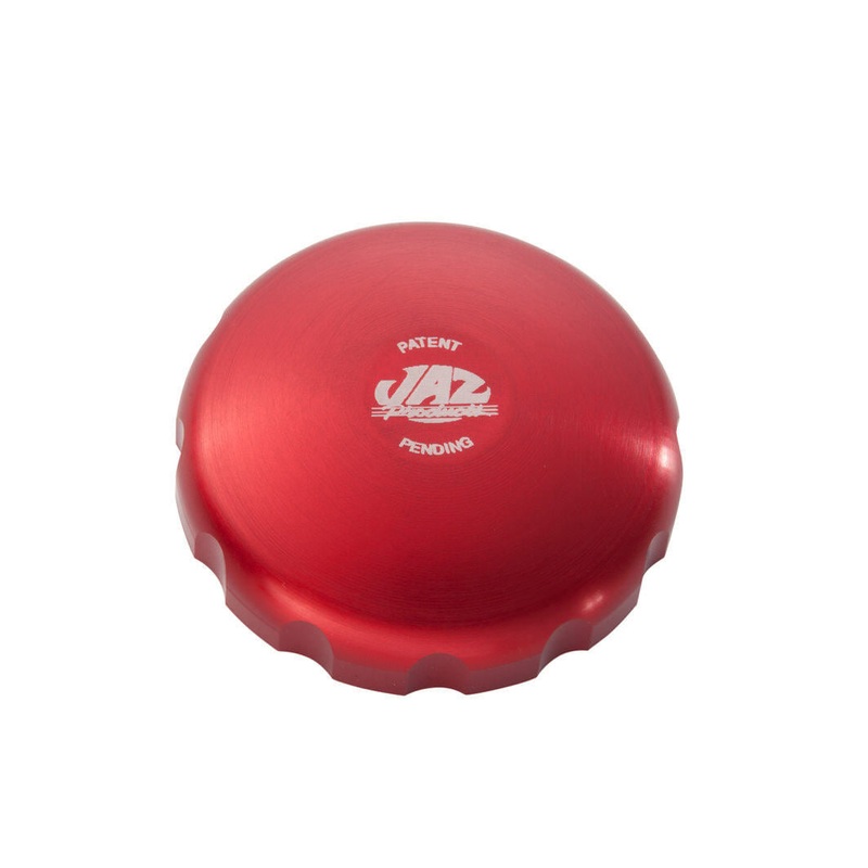 JAZ Billet Twist Fuel Cap Red 2-5/8  340-452-06