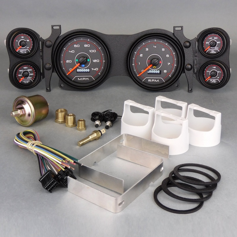New Vintage Gauge Kit CFR Red 70-78 Camaro
