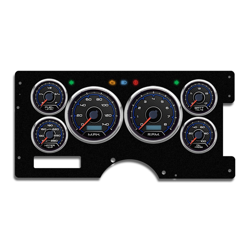 New Vintage Gauge Kit GM Truck 88-94 CFR Blue