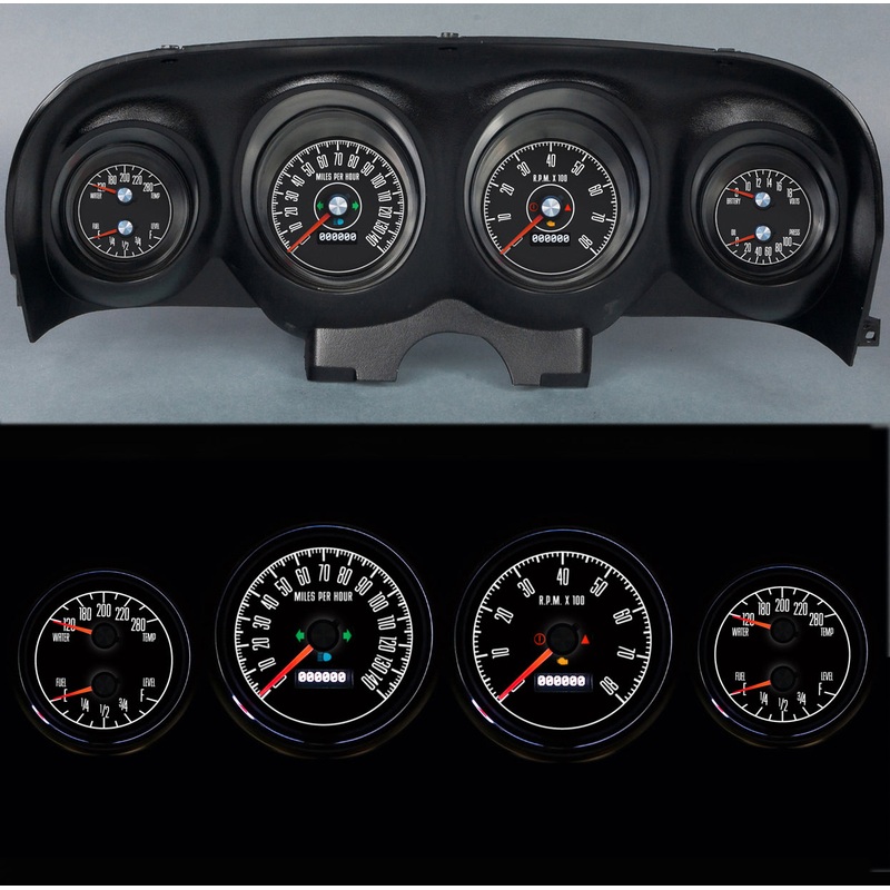 New Vintage Gauge Kit M-153 4-3/8 69-70 Mustang