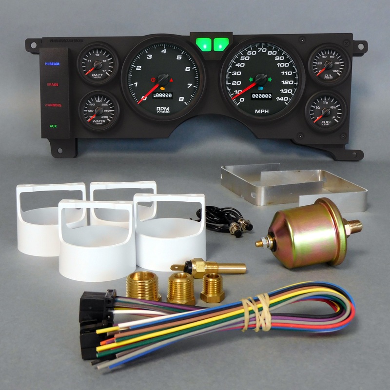 New Vintage Gauge Kit Mustang 78-86 Perf II Blk
