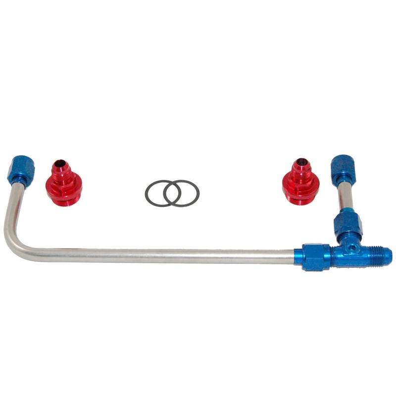 AED Performance Polished S/S 4150 Carburetor Fuel Line Kit 60945