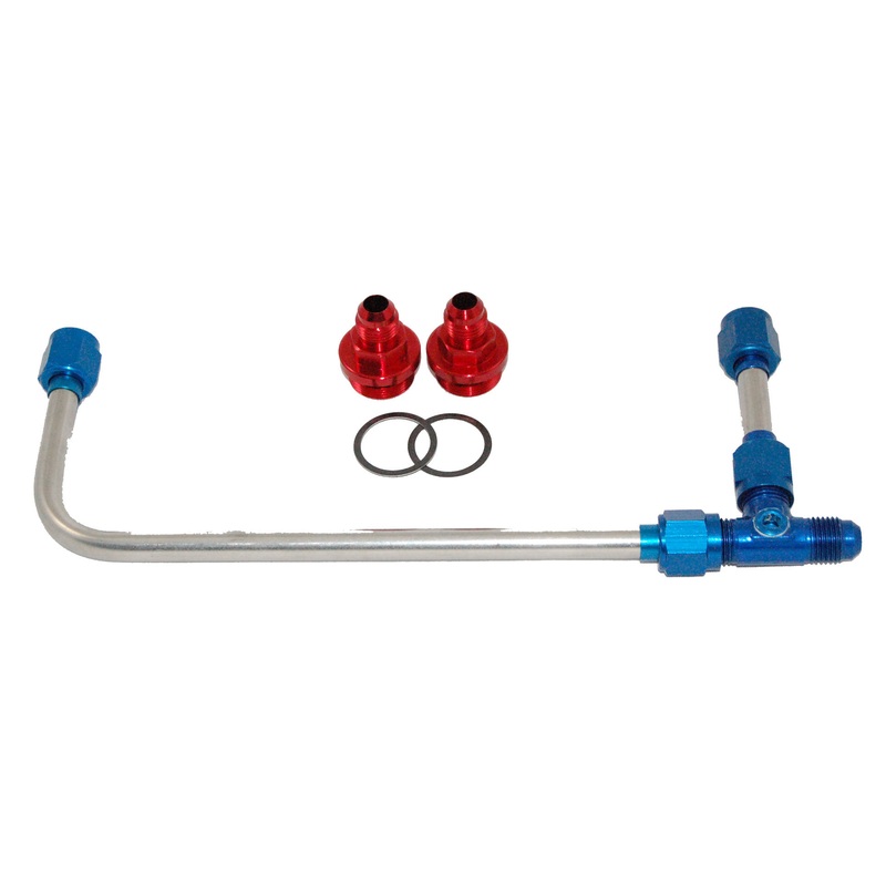 AED Performance Polished S/S 4160 Carburetor Fuel Line Kit 60946