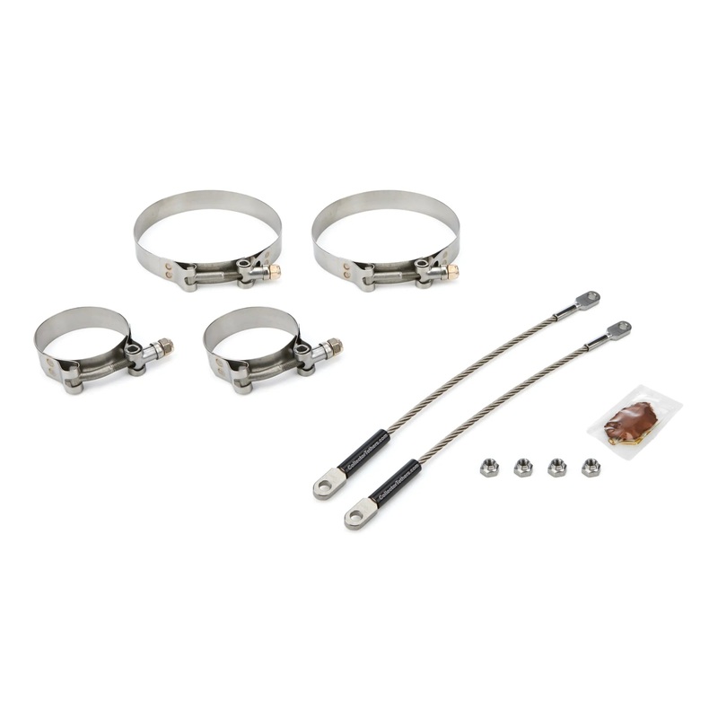 Drag Race Solutions 10 Premium Tether Set 2.500 Pri/4.500 Clamp