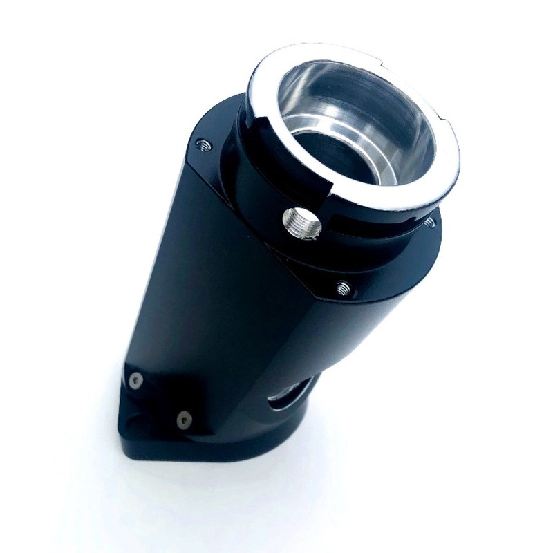 Drag Race Solutions Billet Water Filler Neck Angled