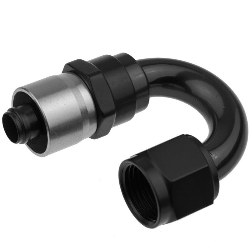 Redhorse 7180 Series 6AN Crimp Style Hose End 180-Degree
