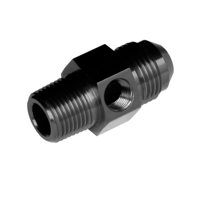 Redhorse 9194 Series 6AN to 6AN 3/8 NPT Black Male Adapter