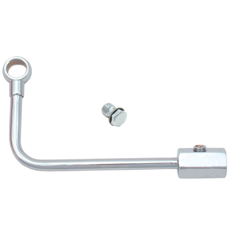 Spectre Single Feed Fuel Line W/ gauge Port 1/8in SPE-29883