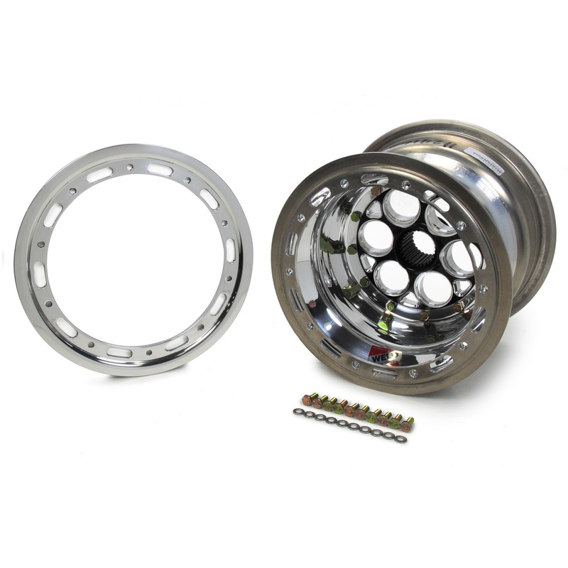 Weld Racing 10 x 8 27 Spline 3 BS w/ Beadlock Black
