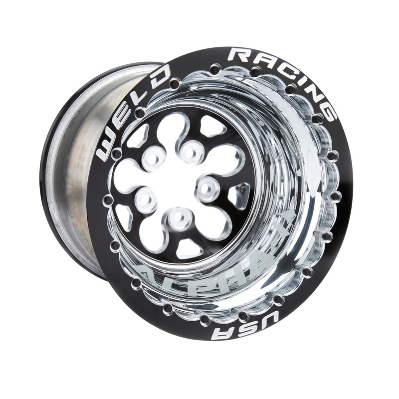 Weld Racing 15 x 12 Black Alpha-1 Wheel 5 x 4.750BP 3 BS Black DBL