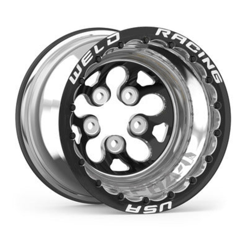 Weld Racing 15 x 12 Black Alpha-1 Wheel 5 x 4.750BP 4 BS Black DBL