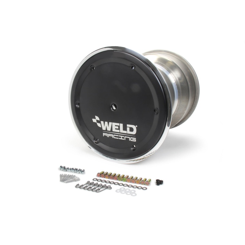 Weld Racing 15 x 18 42 Spline 5 BS Beadlock w/Cover Black Cen