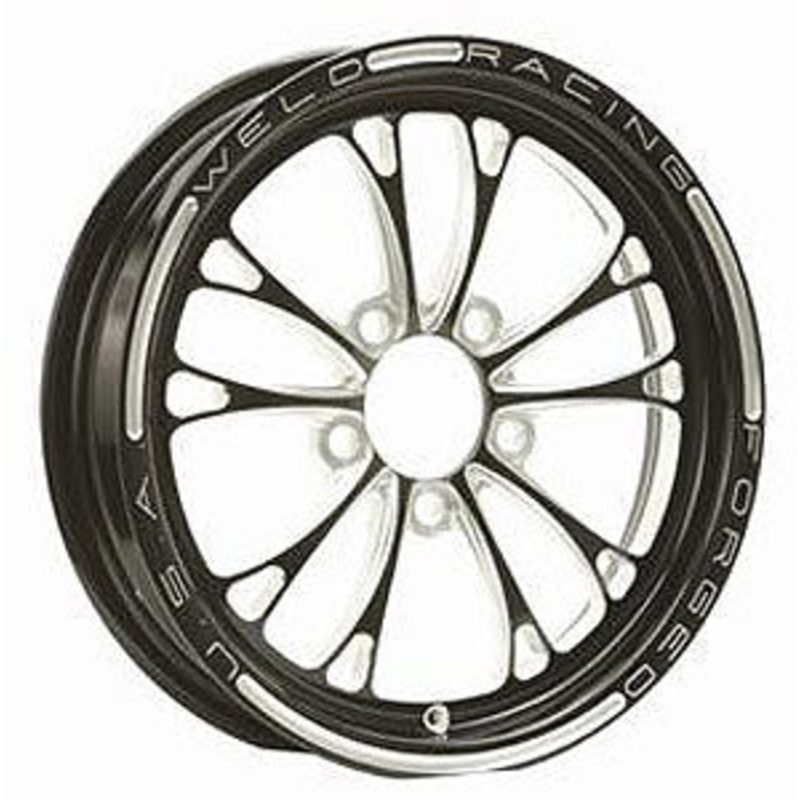 Weld Racing V-Series Front Drag Wheel Black 15 x 3.5 5 x 4.75BC 1.75