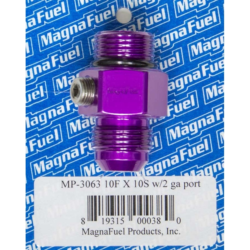 MagnaFuel #10 Male Port to #10 Adapter Fitting